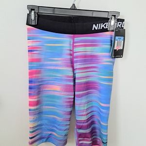 Nike multi-colored bike shorts